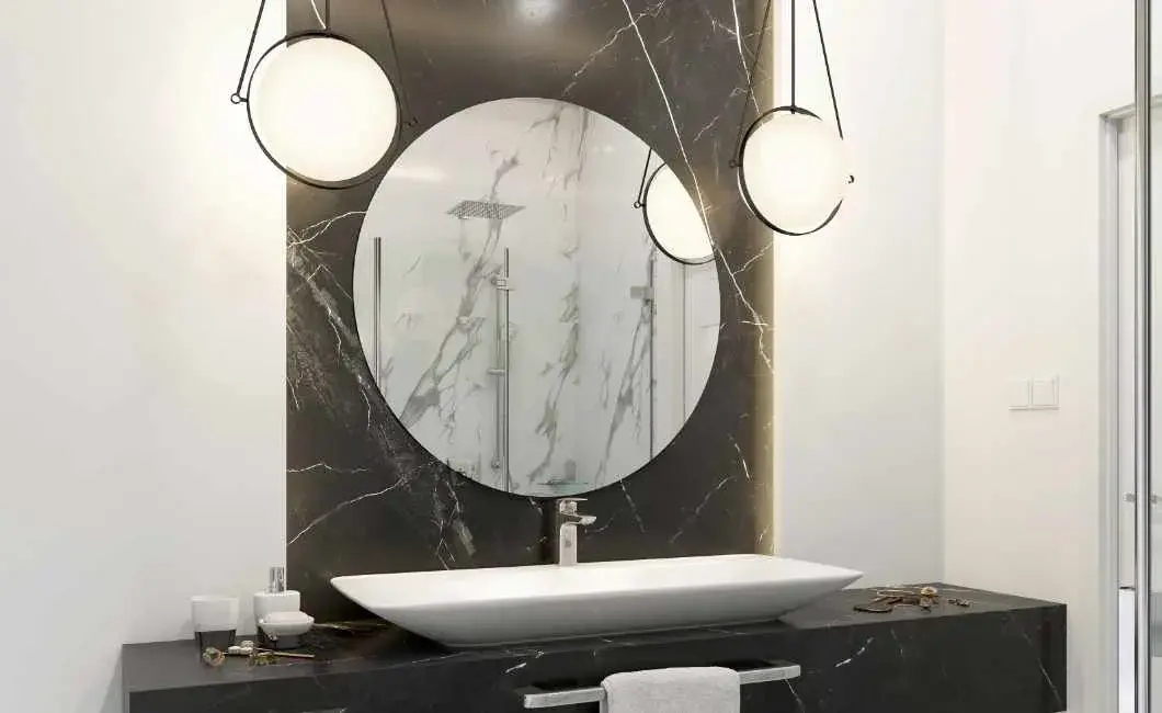 Elegancka łazienka w marmurze