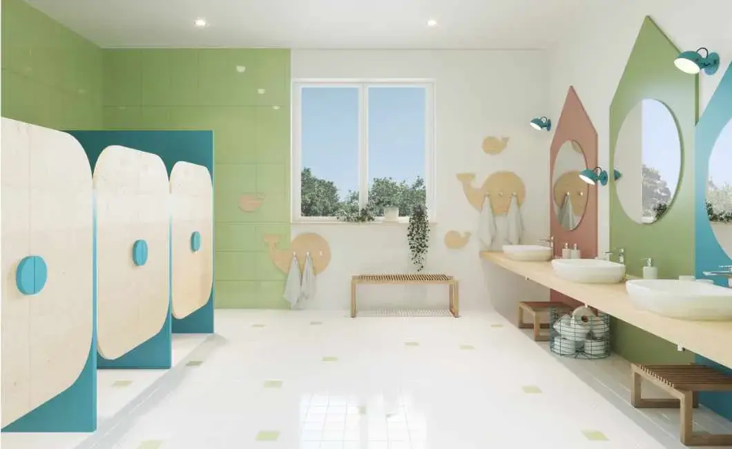 Bezpieczna i przyjazna łazienka w przedszkolu 2