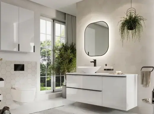 meble łazienkowe white