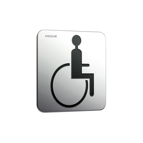 Szyld "WC dla niepełnosprawnych" DERBY PLUS