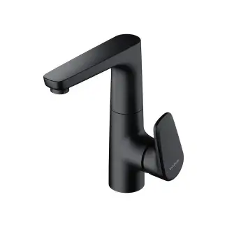 Stojąca bateria umywalkowa DERBY STYLE, czarny mat Stojąca bateria umywalkowa DERBY STYLE, czarny mat