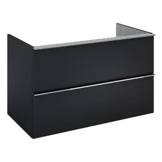 Szafka podumywalkowa 100 cm do WHITE, 2 szuflady czarny mat