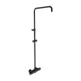 System natryskowy DERBY STYLE z termostatem, czarny mat